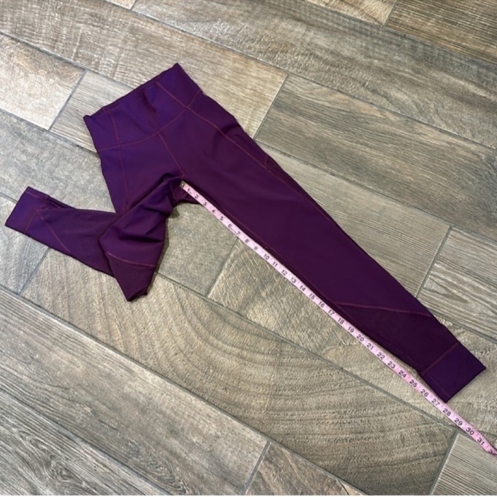 Lululemon Hot Like Agni Pant Darkest Magenta Purple Mesh Leggings Size 4 - Picture 13 of 15